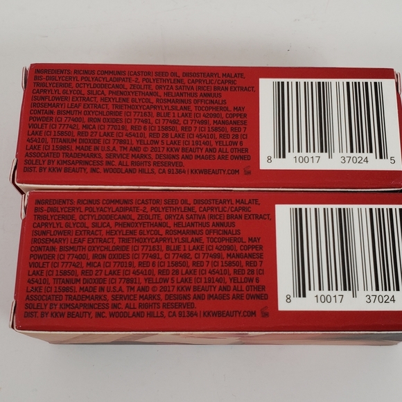 KKW Beauty Creme Lipstick Hot Sauce Lot of 2 - 0.14 oz each NEW - Picture 3 of 3